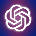 The OpenAI logo over a tectonic shift in the background.