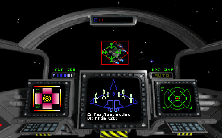 A cockpit view in combat