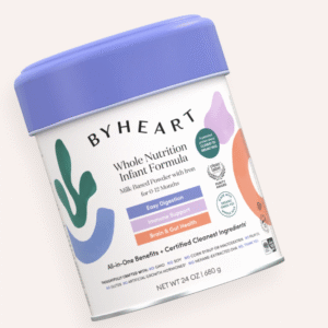 a container of byheart baby formula