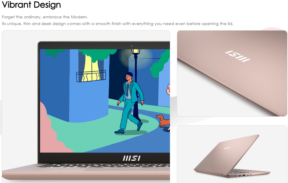 MSI Modern 14 Design & Portability 