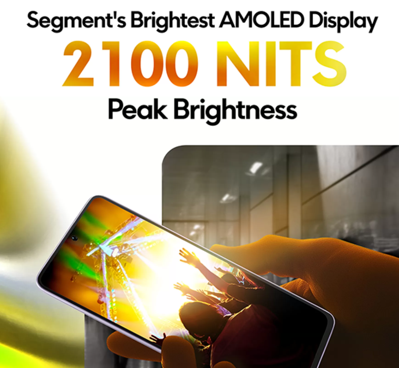 Segments Brightest AMOLED Display