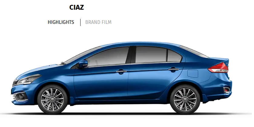 Maruti Suzuki Ciaz Price & Variants