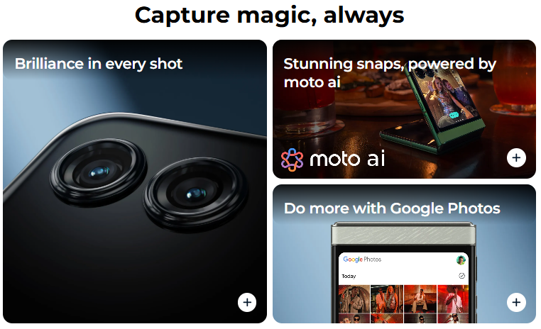 Motorola Razr 60 Camera Features