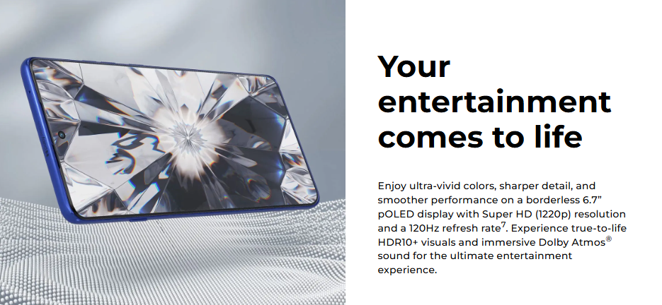 Motorola Edge 60 Pro Immersive Display